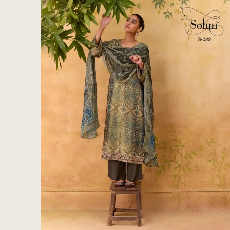 Royal By Kimora Sohni Kanjivaram Printed Salwar Suits 